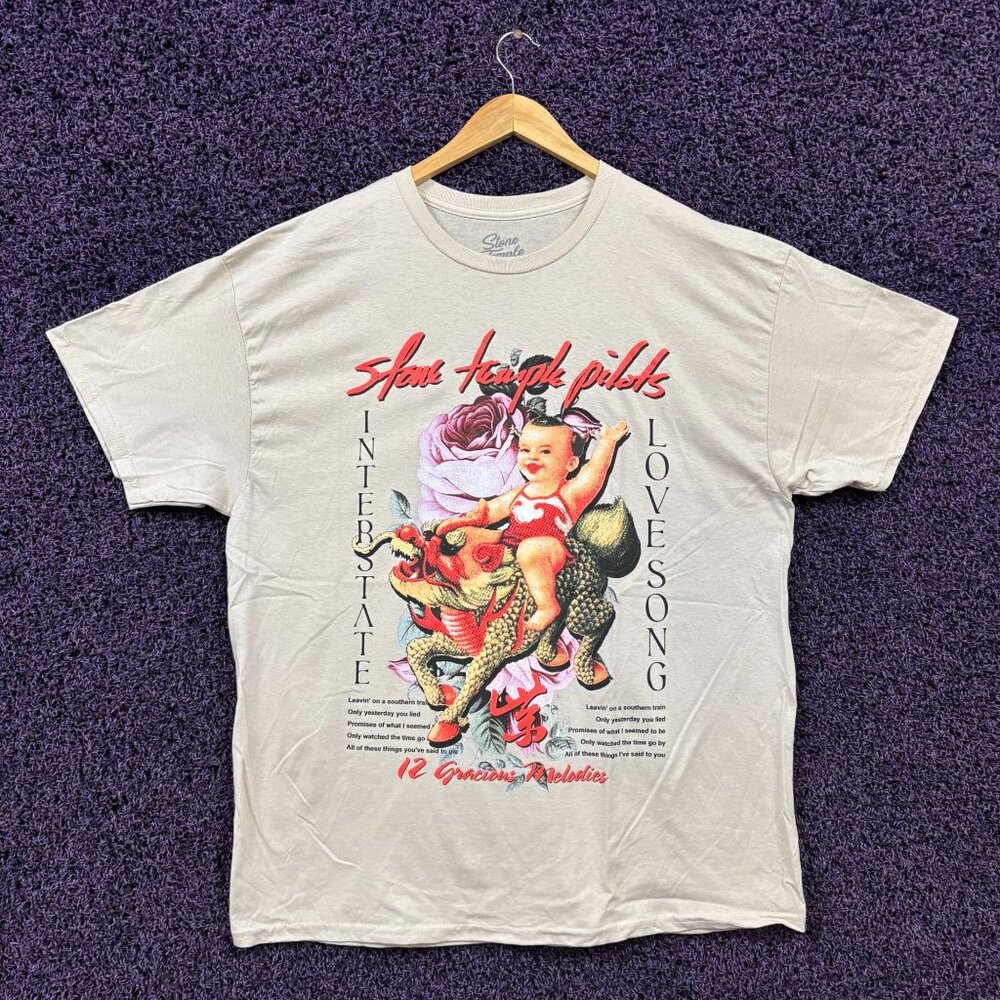 Stone Temple Pilots Purple Album Art Grunge Band T-Shirt XL